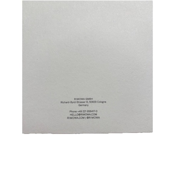 Rimowa 100% Leather Travel Luggae Address Tag & Sticker Decal Black Silver Italy - Picture 9 of 9